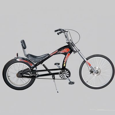 総重量38kg 24インチヘリコプター自転車 単速ギアと長いフレーム