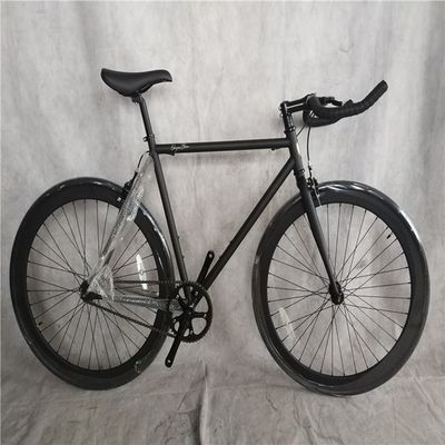 KMCチェーン 黒 700C シングルスピードトラック自転車 男性用 ヴィンテージ固定ギア自転車