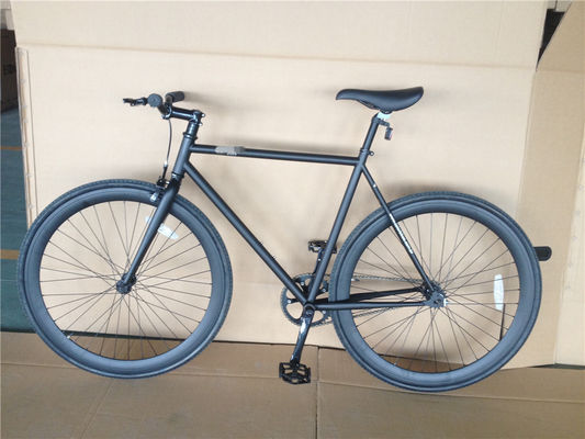 オーダーメイド マットブラック 固定式自転車 フレーム 成人用 700C シングルスピード 都市フィットネス クルーザー