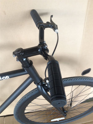 オーダーメイド マットブラック 固定式自転車 フレーム 成人用 700C シングルスピード 都市フィットネス クルーザー
