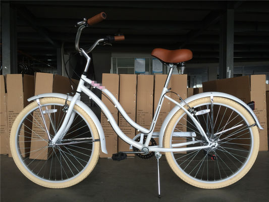 KMCチェーン ブラック カラー 都市 レディース シングルスピード 女性 ビーチクルーザー 自転車
