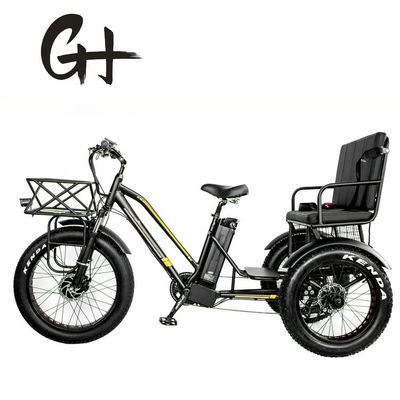 24&quot; 48V フロントホイール 750W 45KM/H マックスロード 300KG 21AH リチウム電池 電動三輪車