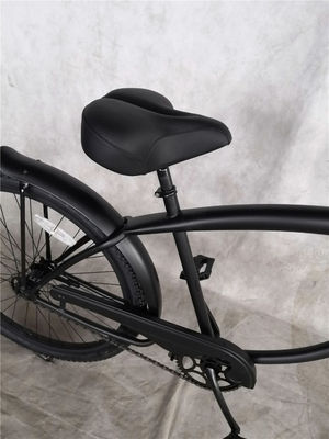 26インチ 大人 男性 シングルスピード コンフォート ビーチクルーザー バイク マット 黒 発送準備中