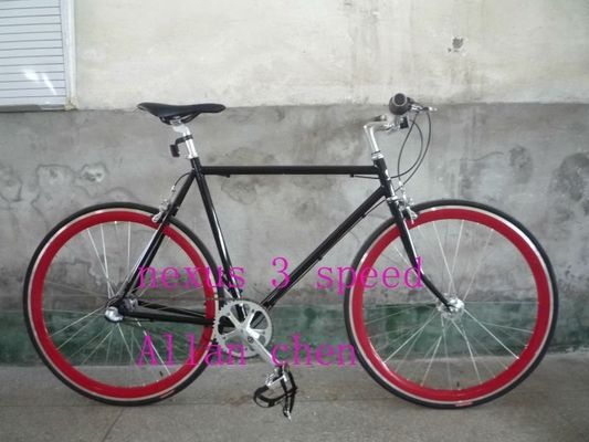 10KG シングルスピード フリップ・フロップ ハブ ヴィンテージ自転車 トラックバイク 700C 固定ギア ラグフォーク