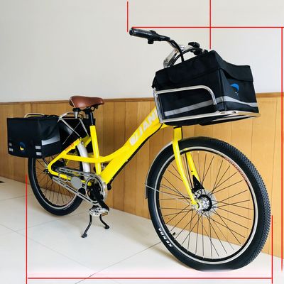 36V 9Ah 250W トーク 80-90 Nm 25KM/H 食品配送用のハイテン鋼電動貨物自転車