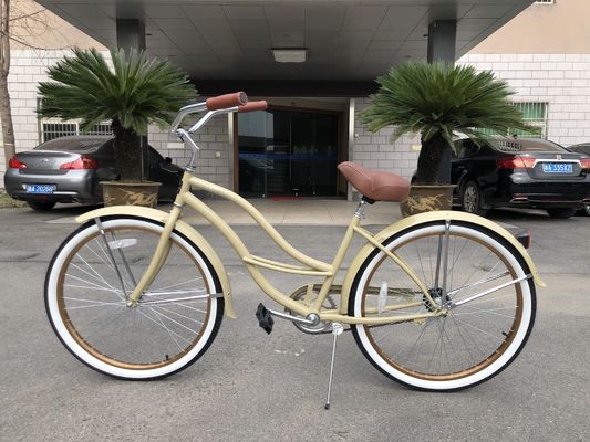 26インチ 鋼筋 ハードフレーム 3 スピード ビーチ クルーザー 自転車 大人 男性と女性