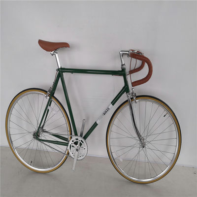 クラシック 700Cx28C ヴィンテージ クロム固定ギア自転車 58cm シングルスピード固定自転車 13kg
