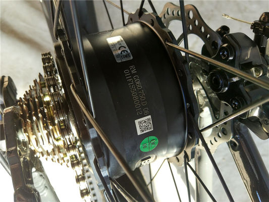 26*4.0インチファットタイヤ 電動ビーチクルーザー自転車 17Ah リチウム電池で動いています