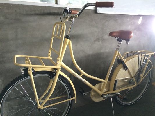 28インチ オールドマン シティバイク クラシック オランダ自転車 ローグされた鋼筋フレームとダブルVブレーキ