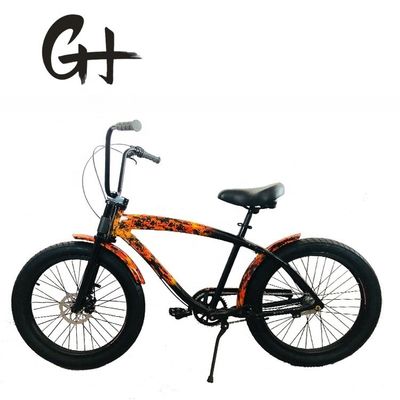 アメリカ合衆国 男性 24&quot;3.0 脂肪タイヤ アルミニウムフレーム ビーチクルーザー自転車 ディスクブレーキ