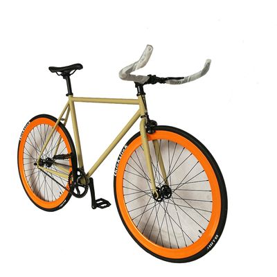 700C ハイテンの鋼筋枠 ダブルウォール 43MM アルミ RIM シングルスピードトラック固定ギア自転車