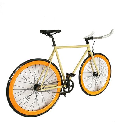 700C ハイテンの鋼筋枠 ダブルウォール 43MM アルミ RIM シングルスピードトラック固定ギア自転車
