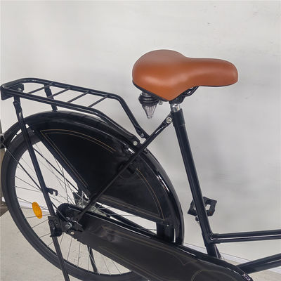 シングルスピード 28 インチ ヴィンテージクラシック 黒 レディ オマ オランダ シティ クルーザー オランダ自転車 女性用自転車