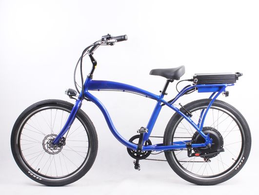 高速26インチ電気ビーチクルーザーバイク 1000Wモーターと48V 14Ahリチウムバッテリー