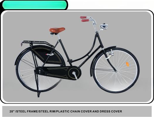 28インチ オランダ自転車 オールドスタイル自転車 クラシックブラック