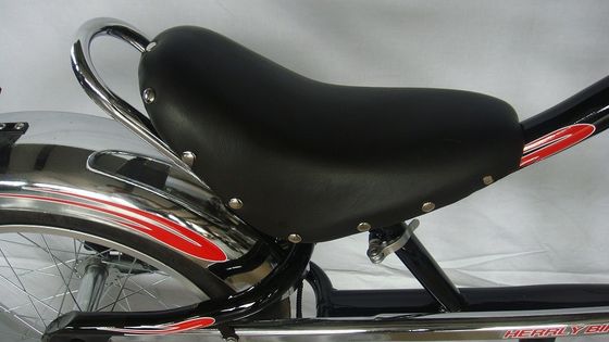 チョッパーバイク ブラックローライダー ファッションバイク Fディスクブレーキ R Vブレーキ技術