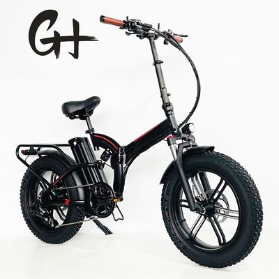 16.7 Ah バッテリー容量 48V500W12AH 20"x4.0 脂肪タイヤ折りたたみ電気自転車自転車