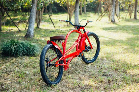 アルミリーム 24&quot;x3.0 CE アメリカン ロング ハイ-テン スチールフレーム チョッパー ビーチ クルーザー バイク