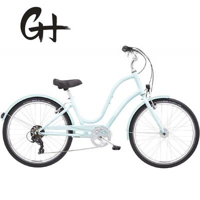 120kg 負荷容量 29&quot; 3.0 タイヤ 7 スピード アルミニウム ステップ トルー レディ ビーチ クルーザー バイク