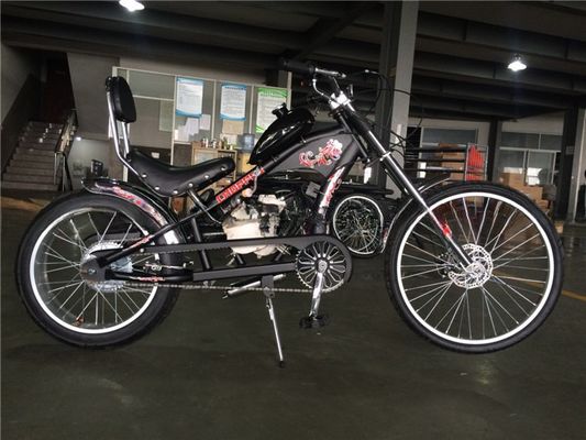 26インチ クルーザー モーターバイク 4ストークガスモーター ガソリンエンジンキット Vブレーキ付き自転車