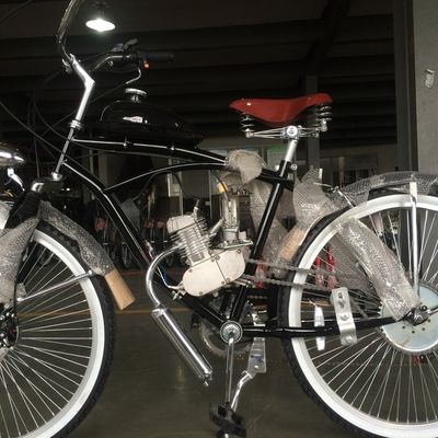26インチ クルーザー モーターバイク 4ストークガスモーター ガソリンエンジンキット Vブレーキ付き自転車