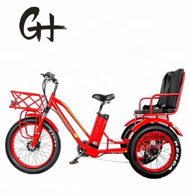 バファング 750W モーター電動三輪車 脂肪タイヤ E 三輪車と乗用席