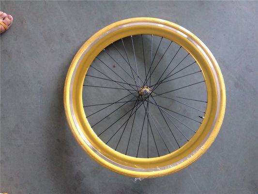 パーソナライズされた700C固定ギア自転車ホイールセット パントーン色と32-40Hスペックホール