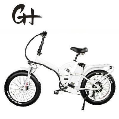 20*4&quot; タイヤ 1000W 52V 21AH リチウム電池 フルサスペンション 折りたたみ式電気自転車