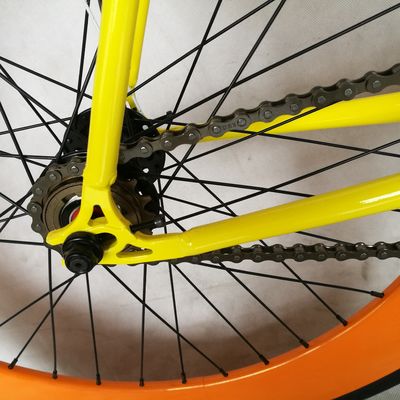 CE 承認 700C 80MM 大きな輪 彩色のシングルスピード固定ギアバイク 1.6m合金幹