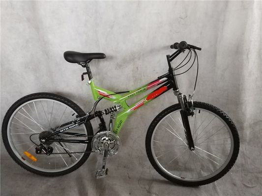 鉄筋 18 スピード 下山 MTB サイクル 完全ダブルサスペンション マウンテンバイク 24