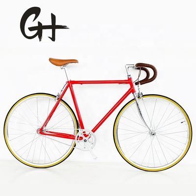 Cr-Mo スチールフレーム 固定自転車 クラシックラグフレームと11KGの軽量デザイン