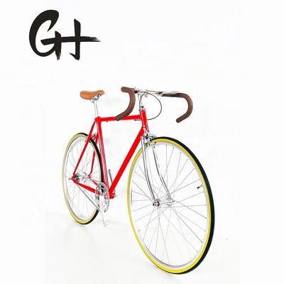 Cr-Mo スチールフレーム 固定自転車 クラシックラグフレームと11KGの軽量デザイン