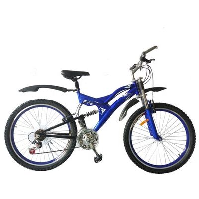 CE認証OEMカスタマイズのための鋼筋フレーム26&quot; 21Sフルサスペンションマウンテンバイク