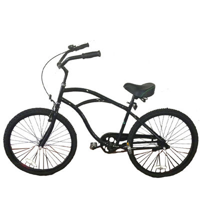 26インチ 男性スタイル アダルト ビーチクルーザー自転車 単速コースターブレーキとハードフレーム