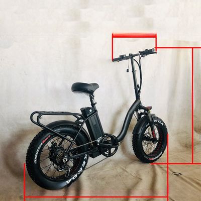 高速48V1000W 脂肪タイヤ4.0 スノータイヤ 電気折りたたみ自転車 シマノ 7速