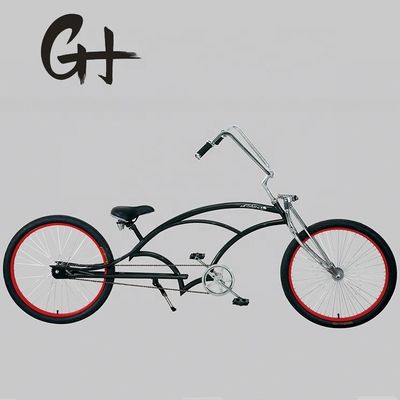 26インチチョッパースタイル ビーチクルーザー自転車 鉄のフォークと150kgの負荷容量