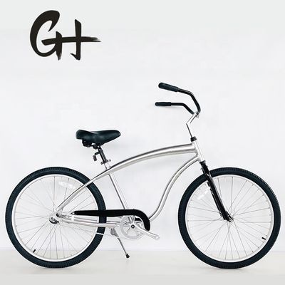 26インチ アルミ 6061 フレーム コースター ブレーキ シングルスピード ビーチ クルーザー 男性用自転車