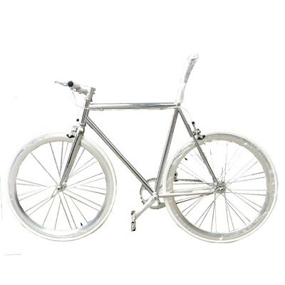 OEM 700C スライバーペイント 固定ギア自転車 CR-MO クロームリム JIS 標準
