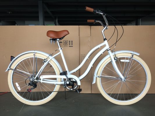 44T クランセット 26*2.125&quot; カラータイヤ OEM ODM シマノ 7 スピード レディ・ガール ビーチクルーザー バイク