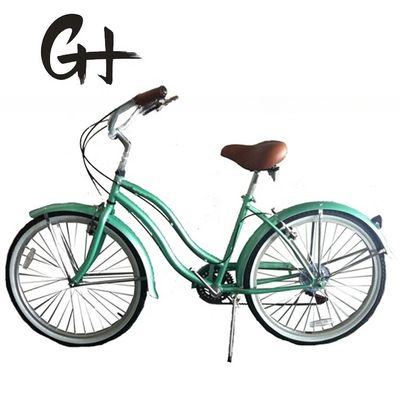 44T クランセット 26*2.125&quot; カラータイヤ OEM ODM シマノ 7 スピード レディ・ガール ビーチクルーザー バイク