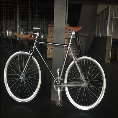 NO 折りたたむ 700C クロム カラー シングル スピード 大人レース 固定自転車 OEM 台湾部品
