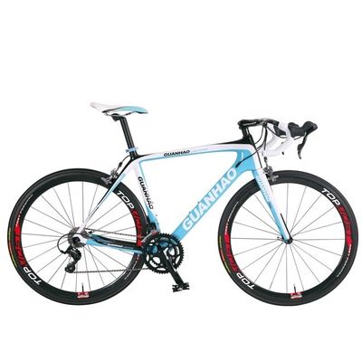 耐久性 700C 18S 全炭素繊維 普通のペダル付きロードバイク