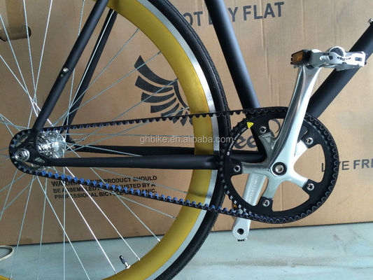 13kg 総重量帯駆動固定ギア自転車 ハイテンの鋼筋フレームとスタイルデザイン