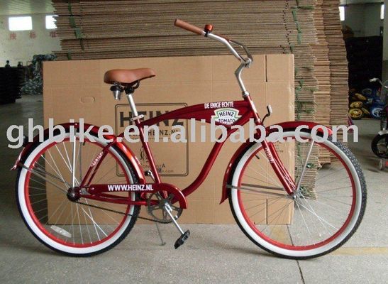 汎用 26インチ 鉄筋 男性 ビーチクルーザー バイクのプロモーション 輝き 体重 19KGS