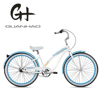 美しい女性 ビーチクルーザー 自転車 内水ステッカー 26インチ 3 スピードOEM/ODM