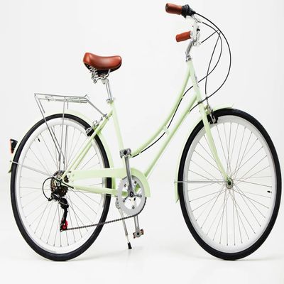 14KG レトロ レディース 7 スピード ヴィンテージ バイク 700C 成人 女性 シティ バイク