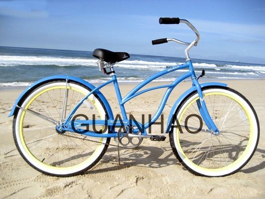 CEとISO 9001 認定 鋼フォーク ビーチクルーザー自転車 輝く重量19kg