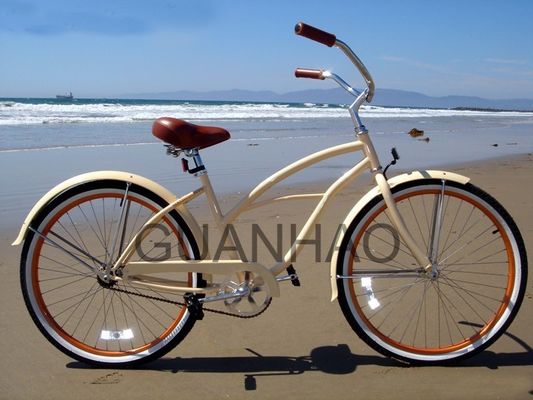 CEとISO 9001 認定 鋼フォーク ビーチクルーザー自転車 輝く重量19kg