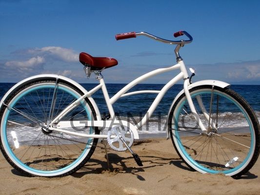 CEとISO 9001 認定 鋼フォーク ビーチクルーザー自転車 輝く重量19kg