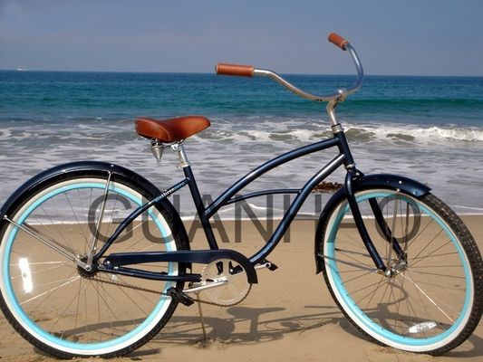 CEとISO 9001 認定 鋼フォーク ビーチクルーザー自転車 輝く重量19kg